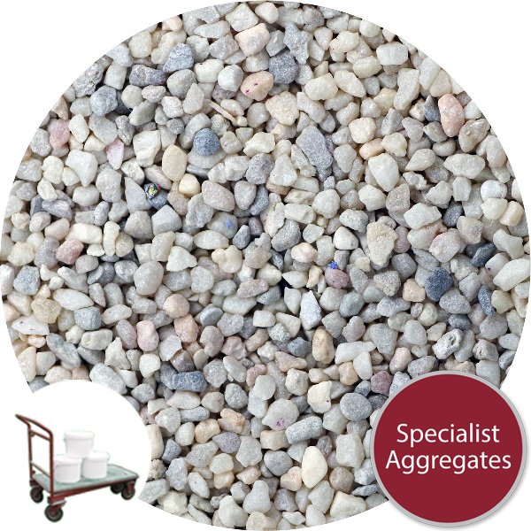 Rounded Gravel Nuggets - Floral White - Collect